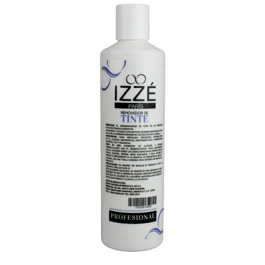 Removedor de Tinte Izzé 300 ml – Elimina Manchas, Hidrata y Calma la Piel