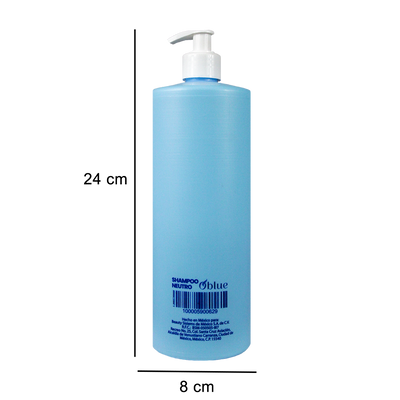 Shampoo Oblue Neutro 1L – pH Balanceado para Cabello Dañado o con Tratamientos Químicos