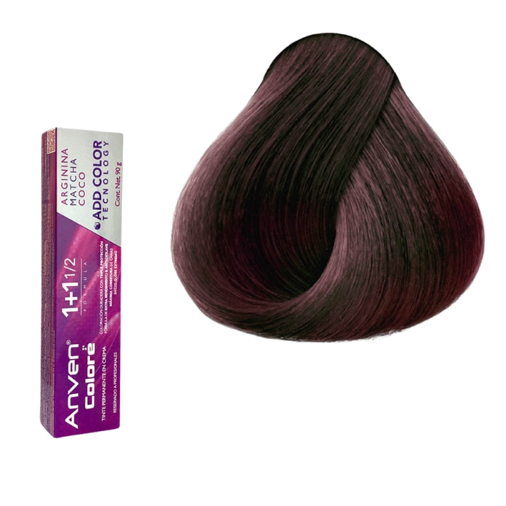 ANVEN TINTE A5.5 CASTAÑO CAOBA CLARO 90GR
