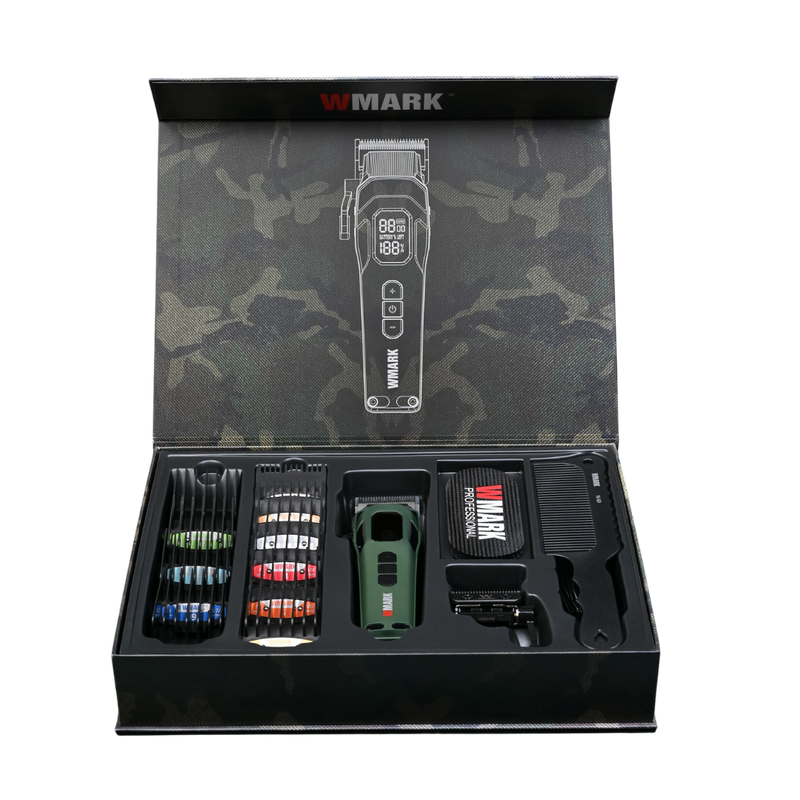 Wmark NG-8080 – Máquina de Corte Profesional Recargable (USB) – 9000 RPM – Verde