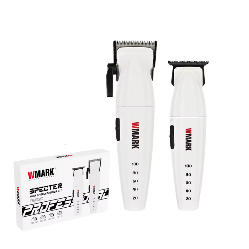 Wmark NG-8632 – Barber Kit Profesional Recargable (USB) – 9000 RPM – Cuchilla de Cerámica – Todo en Uno