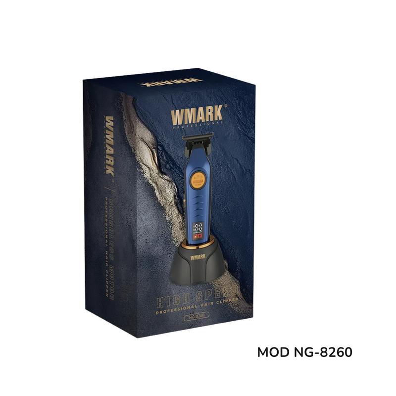WMark NG-8260 – Máquina Terminadora Profesional con Cuchilla de Cerámica y Base de Carga