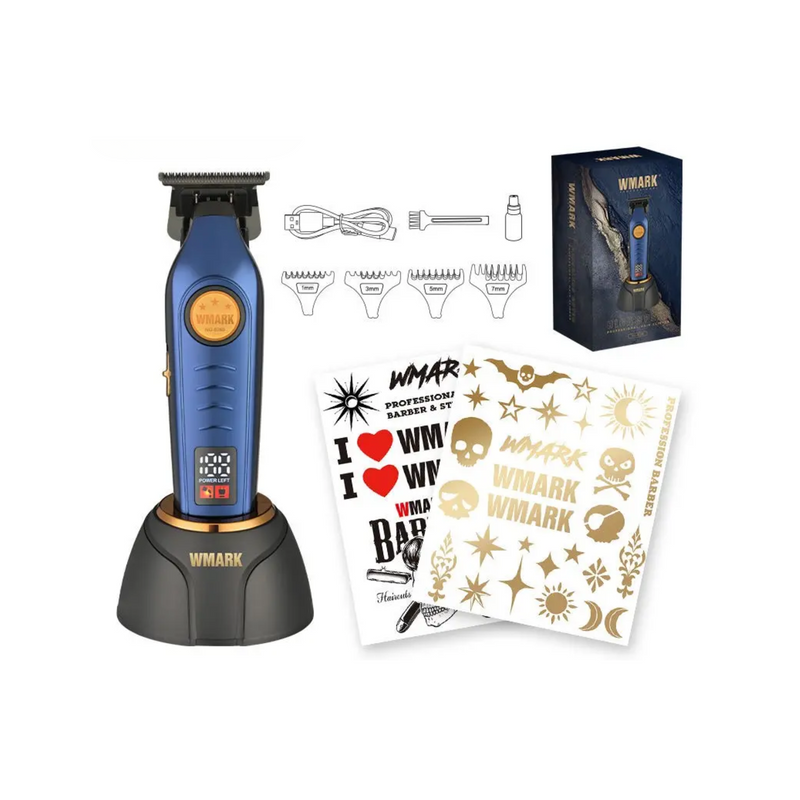 WMark NG-8260 – Máquina Terminadora Profesional con Cuchilla de Cerámica y Base de Carga