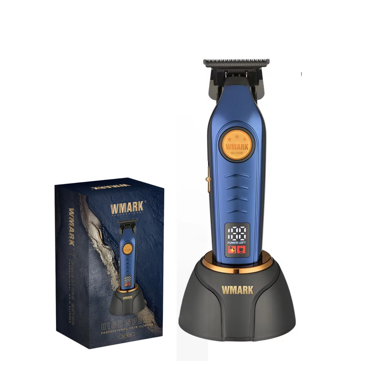 WMark NG-8260 – Máquina Terminadora Profesional con Cuchilla de Cerámica y Base de Carga
