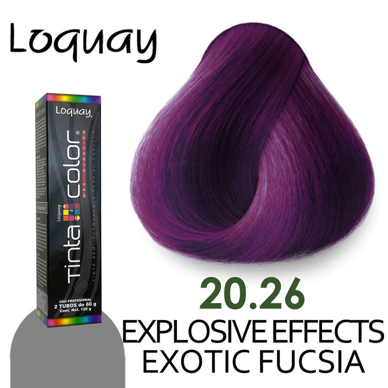 LOQUAY TINTE LQ20.26 EXPLOSIVE EFFECTS FUCSIA EXOTIC 60 GR
