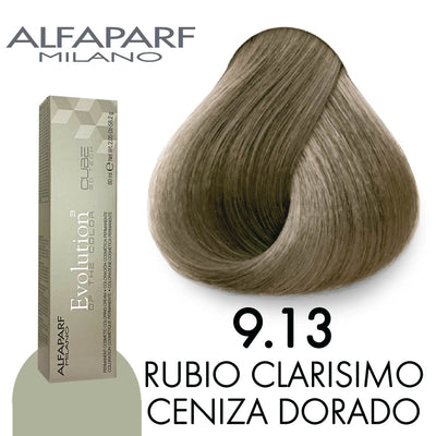 ALFAPARF TINTE 9.13 RUBIO CLARISIMO CENIZA DORADO 58.2 GR