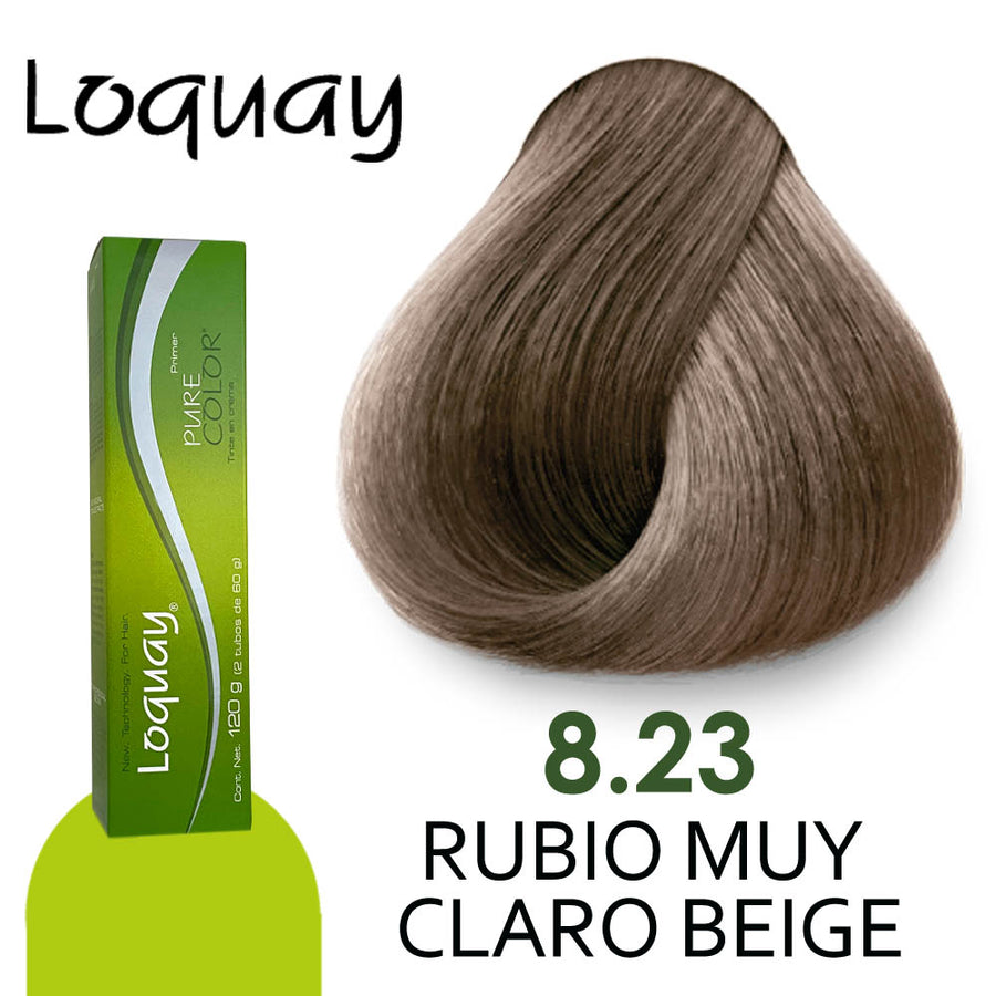 LOQUAY TINTE LQ8.23 RUBIO MUY CLARO BEIGE 120GR