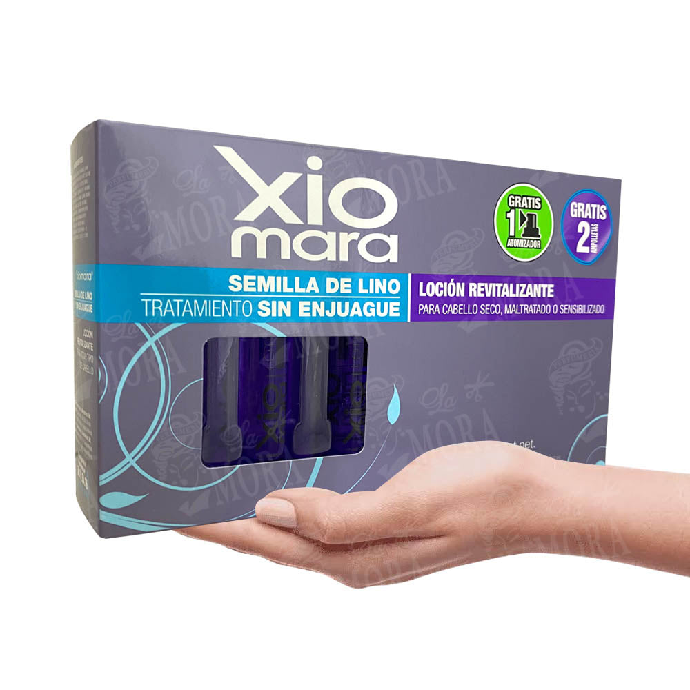 XIOMARA AMPOLLETAS SEMILLAS DE LINO SIN ENJUAGAR 12 PZ