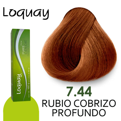 LOQUAY TINTE LQ7.44 RUBIO COBRIZO PROFUNDO 120GR