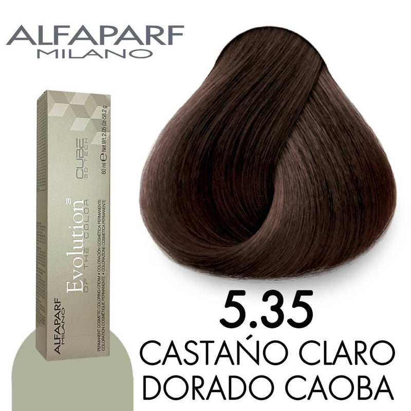 ALFAPARF TINTE 5.35 CASTAÑO CLARO DORADO CAOBA 58.2 GR