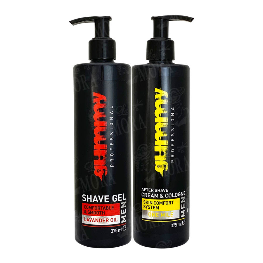 GUMMY PROFESIONAL JUEGO PARA AFEITAR Y CREMA COLONIA PARA DESPUÉS DE AFEITAR 375 ML
