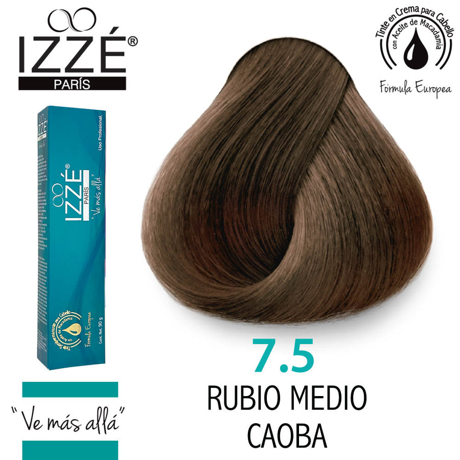 IZZÉ TINTE GZ7.5 RUBIO MEDIO CAOBA 90GR