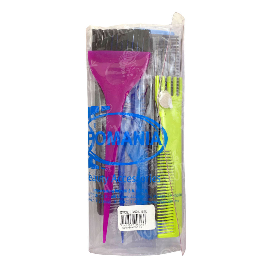 POMANIA ESTUCHE TITANIO CON PEINES