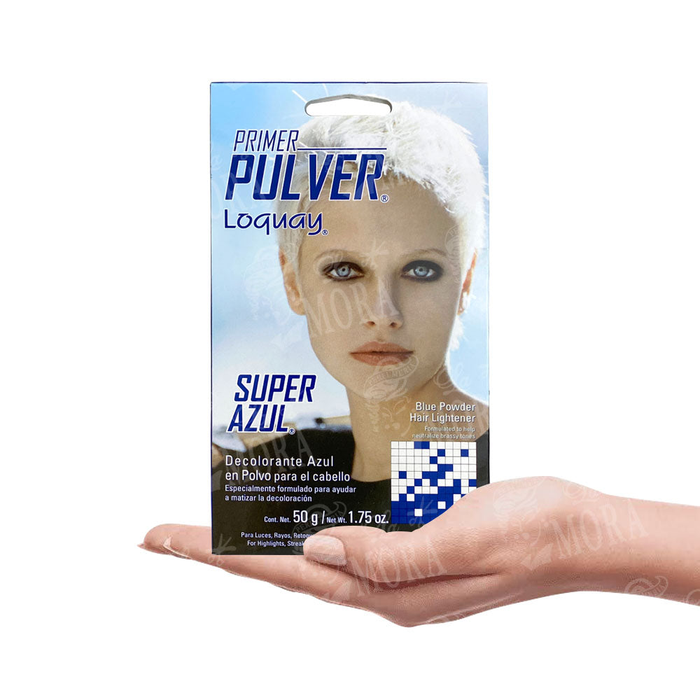 LOQUAY PRIMER PULVER POLVO DECOLORANTE SUPER AZUL 50GR