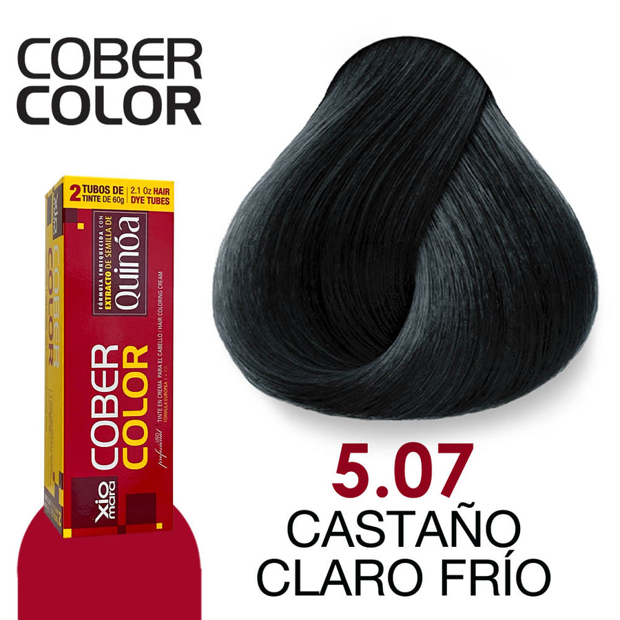XIOMARA TINTE CC5.07 CASTAÑO CLARO FRIO 120GR