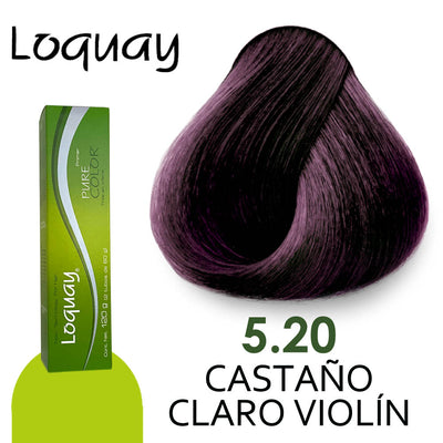 LOQUAY TINTE LQ5.20 CASTAÑO CLARO VIOLIN 120GR