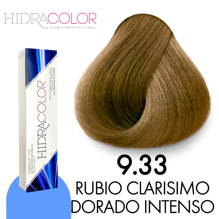 HIDRACOLOR TINTE H9.33 RUBIO CLARISIMO DORADO INTENSO 90 ML