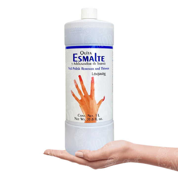 LOQUAY QUITA ESMALTE Y ADELGAZADOR DE BARNIZ 1 LT