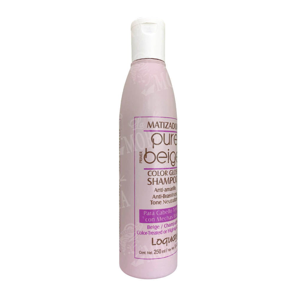 LOQUAY SHAMPOO MATIZADOR PURE BEIGE 250ML