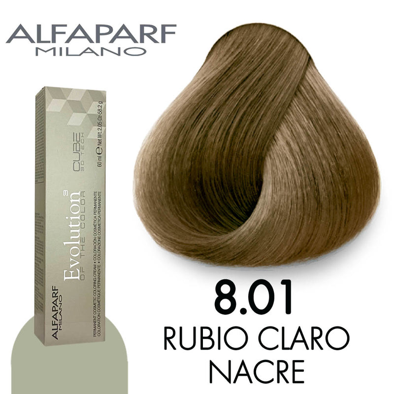 ALFAPARF TINTE 8.01 RUBIO CLARO NACRE 58.2 GR