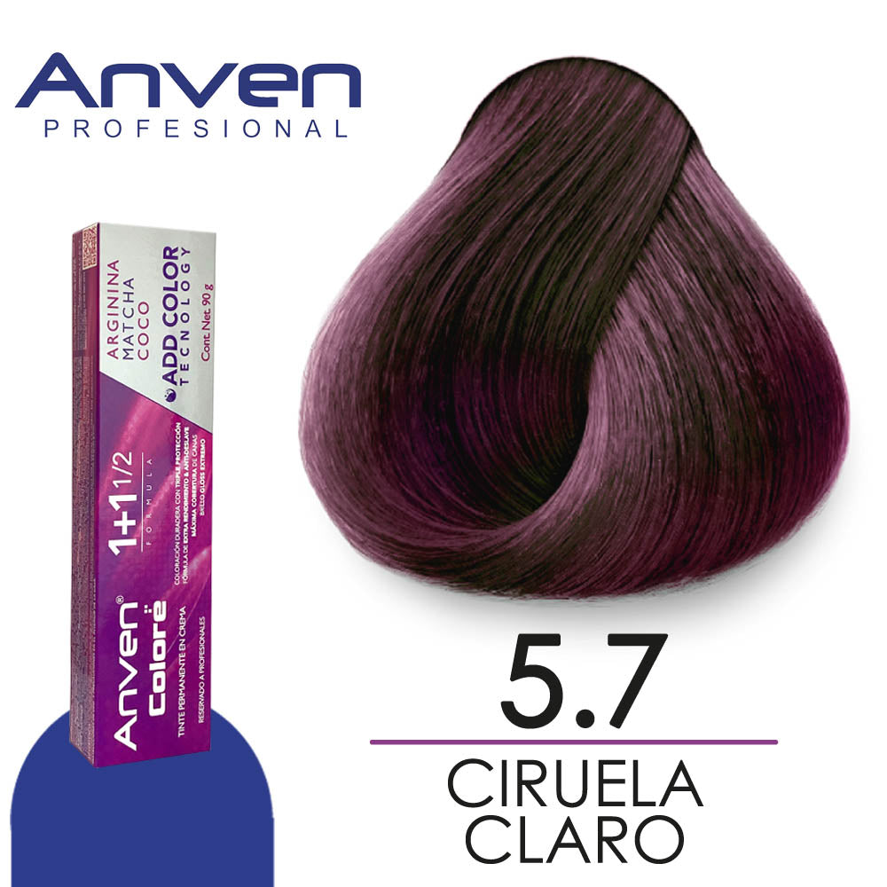 ANVEN TINTE A5.7 CIRUELA CLARO 90GR
