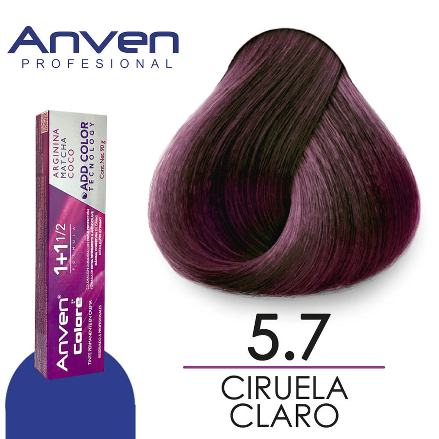 ANVEN TINTE A5.7 CIRUELA CLARO 90GR