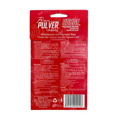 LOQUAY PRIMER PULVER POLVO DECOLORANTE ROUGE 50 GR