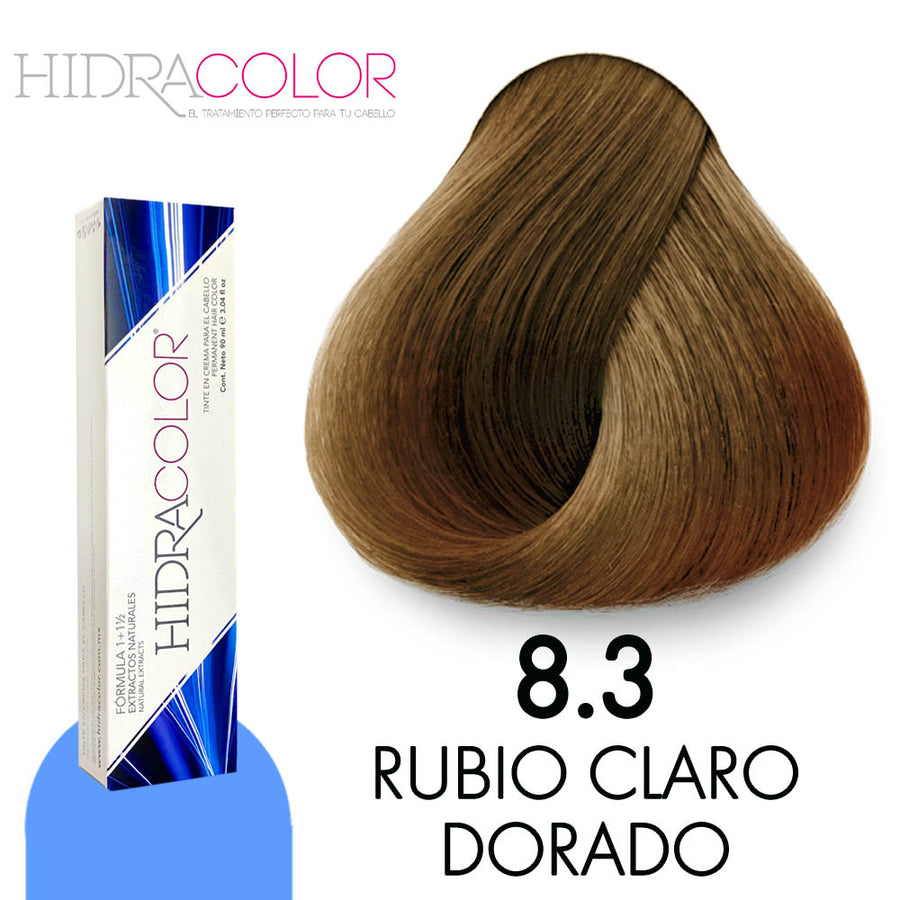 HIDRACOLOR TINTE H8.3 RUBIO CLARO DORADO 90 ML