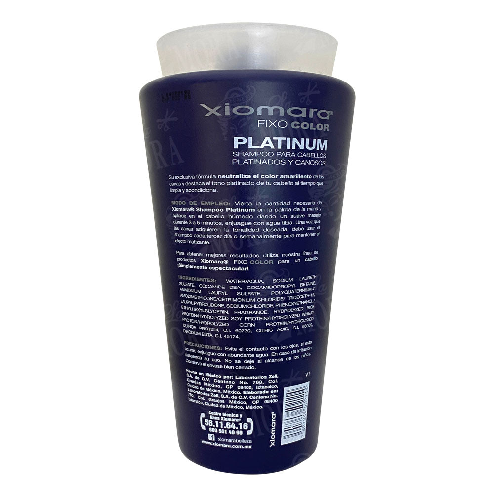 XIOMARA FIXOCOLOR SHAMPOO PLATINUM 1 LT
