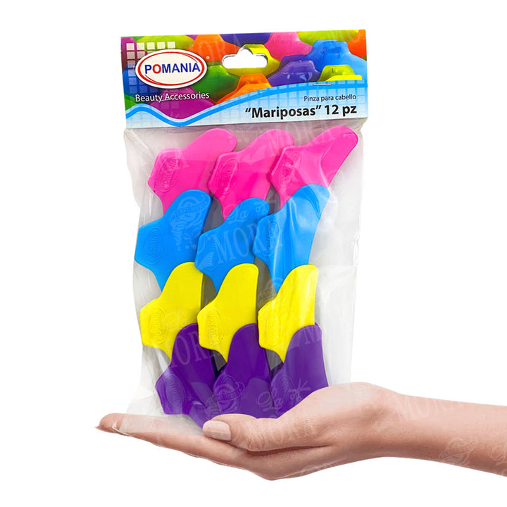 POMANIA PINZA DE MARIPOSA DE COLOR MULTIUSOS