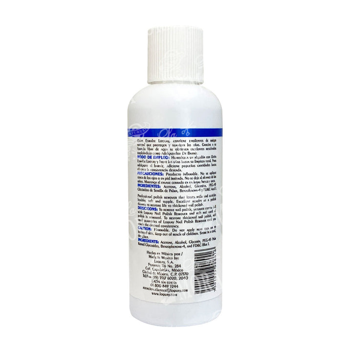 LOQUAY QUITA ESMALTE Y ADELGAZADOR DE BARNIZ 110 ML