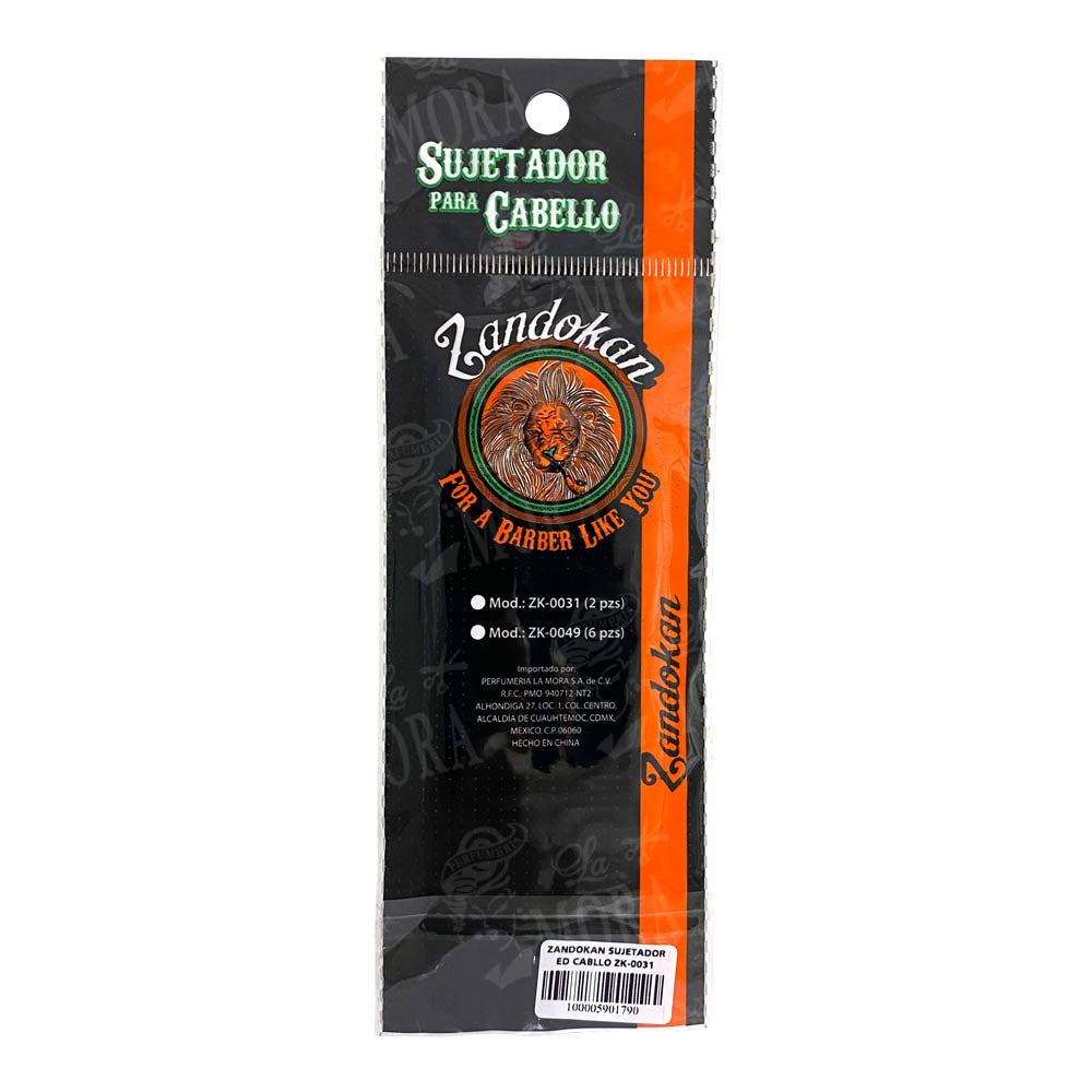 ZANDOKAN SUJETADOR DE CABELLO MOD: ZK-0031 2 PZ