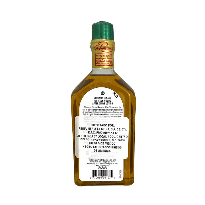 CLUBMAN PINAUD WHISKEY WOODS AFTER SHAVE LOCIÓN 177 ML