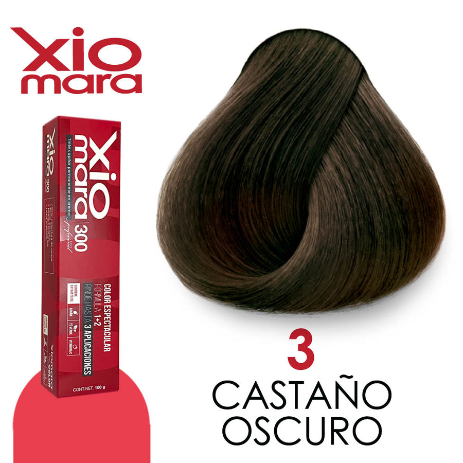 XIOMARA TINTE X3.0 CASTAÑO OSCURO 100 GR
