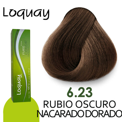 LOQUAY TINTE LQ6.23 RUBIO OSCURO NACARADO DORADO 120GR