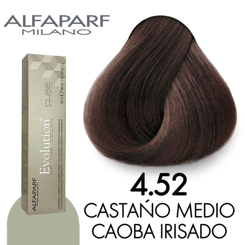 ALFAPARF TINTE 4.52 CASTAÑO MEDIO CAOBA IRISADO 58.2 GR