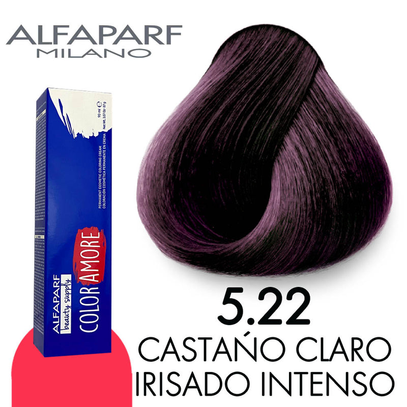 ALFAPARF COLOR AMORE TINTE CA5.22 CASTANO CLARO IRISADO INTENSO 90 ML