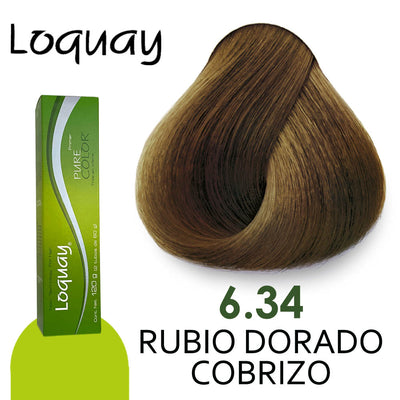 LOQUAY TINTE LQ6.34 RUBIO DORADO COBRIZO 120GR
