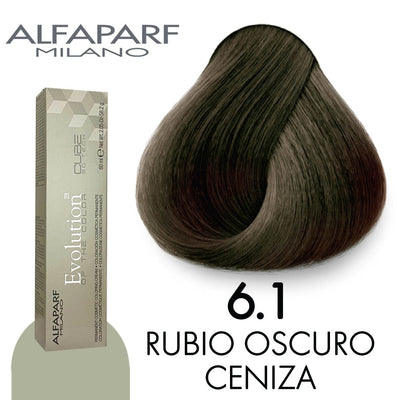 ALFAPARF TINTE 6.1 RUBIO OSCURO CENIZA 58.2 GR