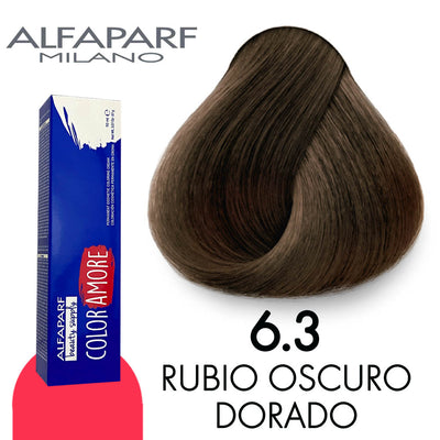 ALFAPARF COLOR AMORE TINTE CA6.3 RUBIO OSCURO DORADO 90 ML