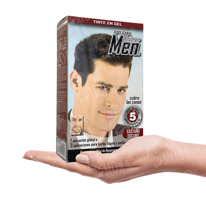 LOQUAY TINTE ESPECIAL PRIMER MEN CASTAÑO OSCURO