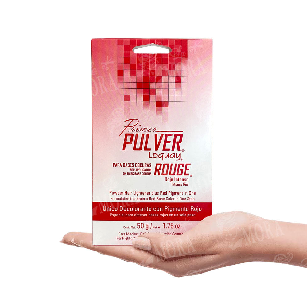LOQUAY PRIMER PULVER POLVO DECOLORANTE ROUGE 50 GR