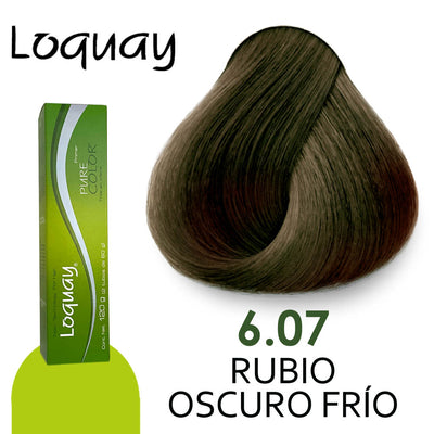 LOQUAY TINTE LQ6.07 RUBIO OSCURO FRIO 120GR