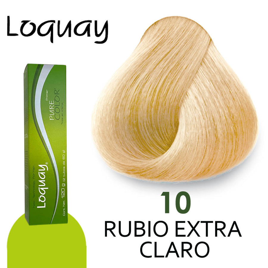 LOQUAY TINTE LQ10 RUBIO EXTRA CLARO 120GR