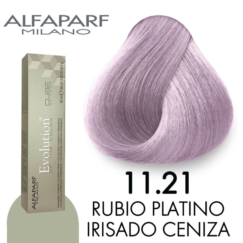 ALFAPARF TINTE 11.21 RUBIO PLATINO IRISADO CENIZA 58.2 GR
