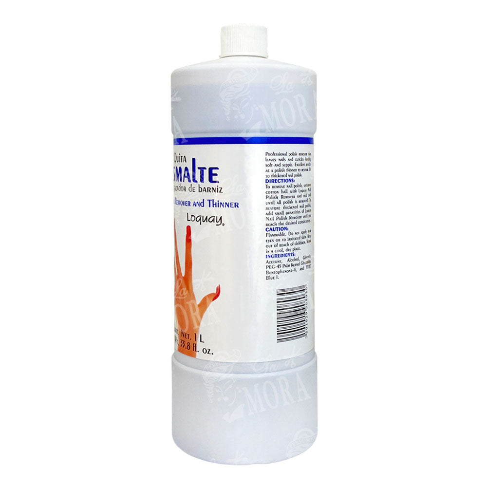 LOQUAY QUITA ESMALTE Y ADELGAZADOR DE BARNIZ 1 LT