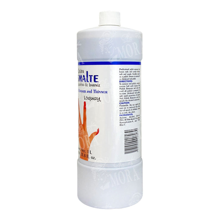 LOQUAY QUITA ESMALTE Y ADELGAZADOR DE BARNIZ 1 LT