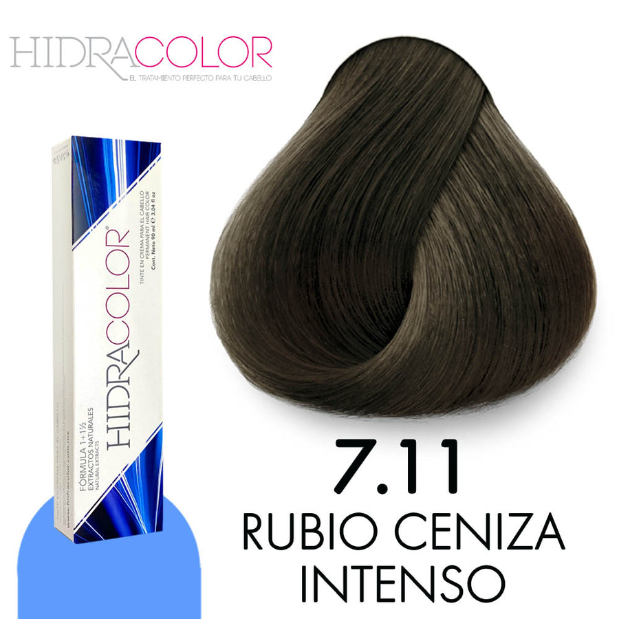 HIDRACOLOR TINTE H7.11 RUBIO CENIZO INTENSO 90 ML