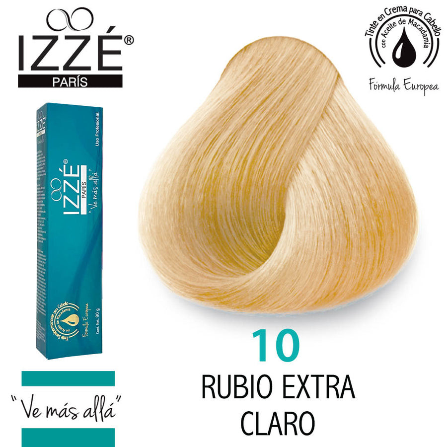 IZZÉ TINTE GZ10 RUBIO EXTRA CLARO 90GR