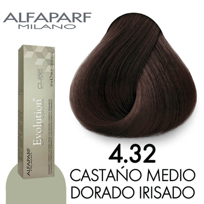 ALFAPARF TINTE 4.32 CASTAÑO MEDIO DORADO IRISADO